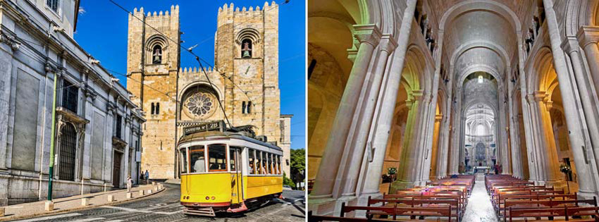 Lizbon Katedrali ve Katedralin İçi