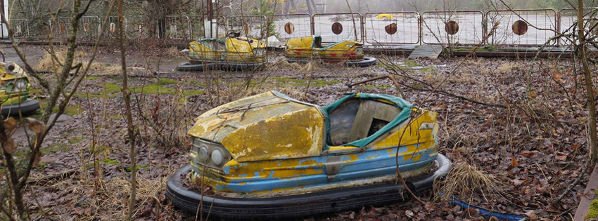Çernobil faciasından sonra arda kalan bir şehir ve oyun parkı