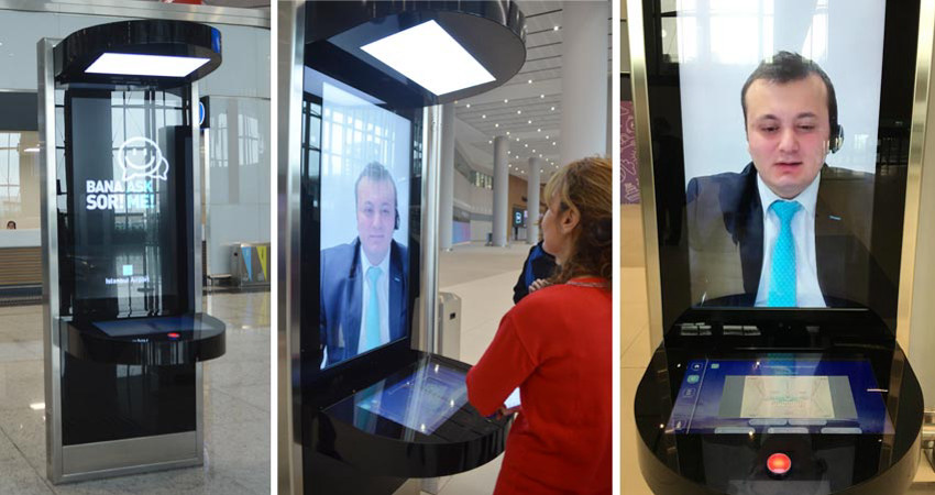 İstanbul Havalimanı'nda Canlı Yardım alabileceğiniz kiosklar bulunuyor