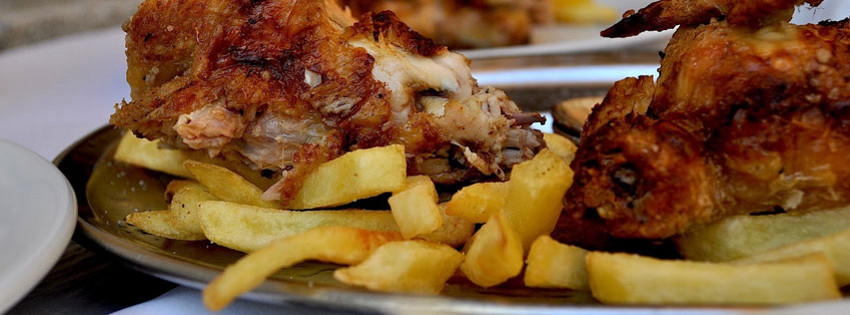 Kızarmış Tavuk ve Patates Cipsi