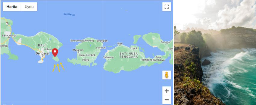 Nusa Penida Adası'nın Haritadaki Yeri