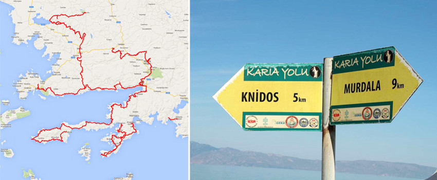 Karia Yolu Haritası Karia Yolu Haritası
